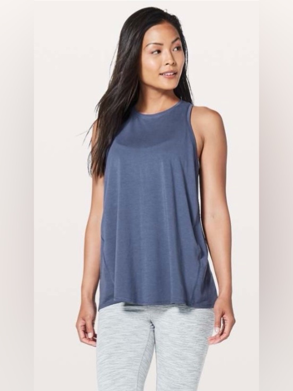 Lululemon All Tied Up Tank Pima Cotton in Blue | Size 4